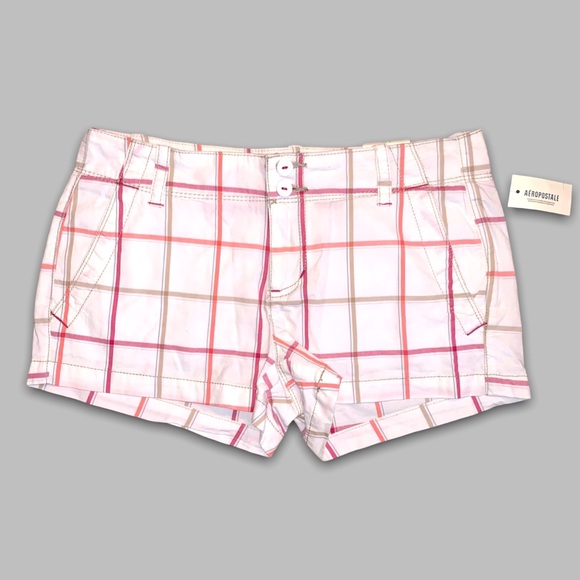Aéropostale Pink Plaid Shorts - Picture 1 of 5